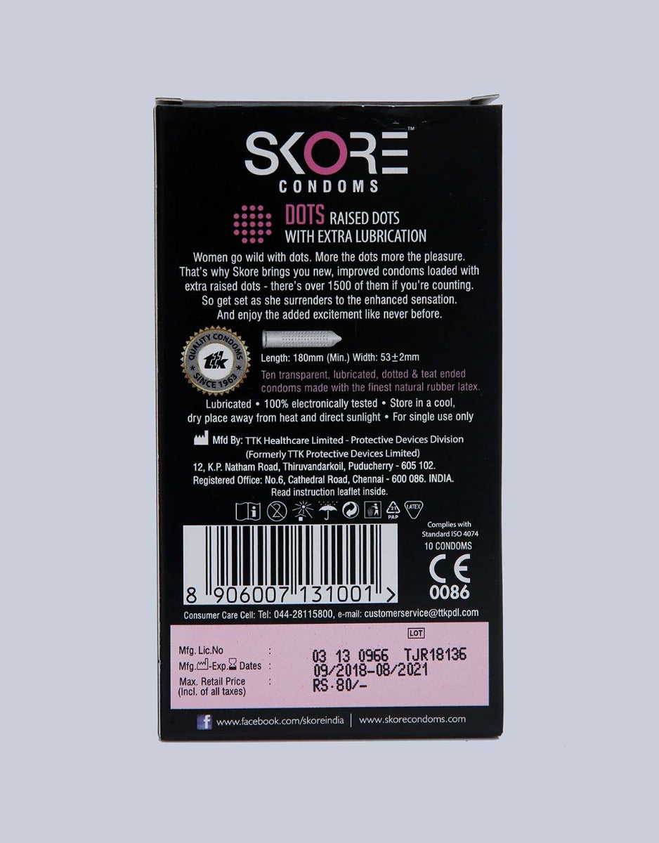 Skore Condoms Dots