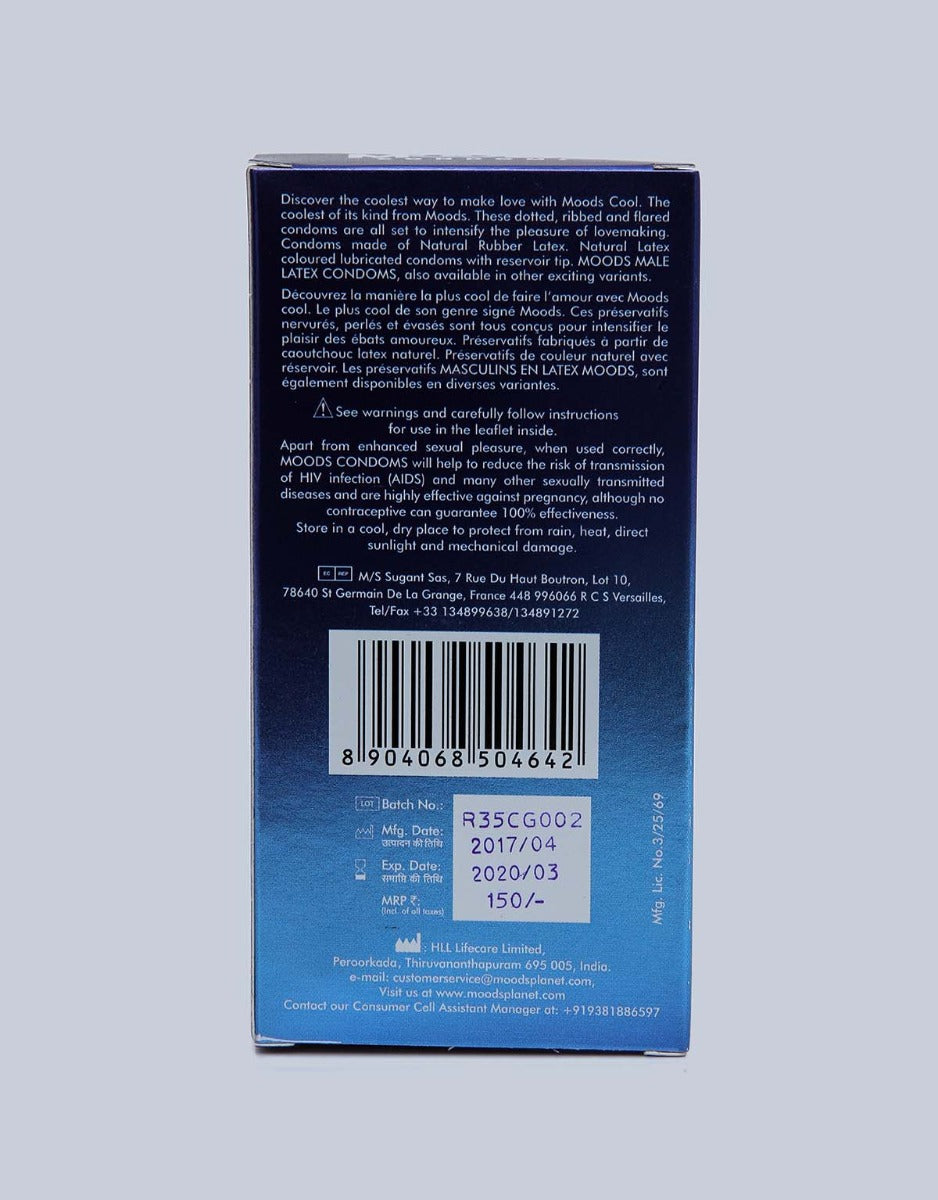 Moods Silver Cool Condoms