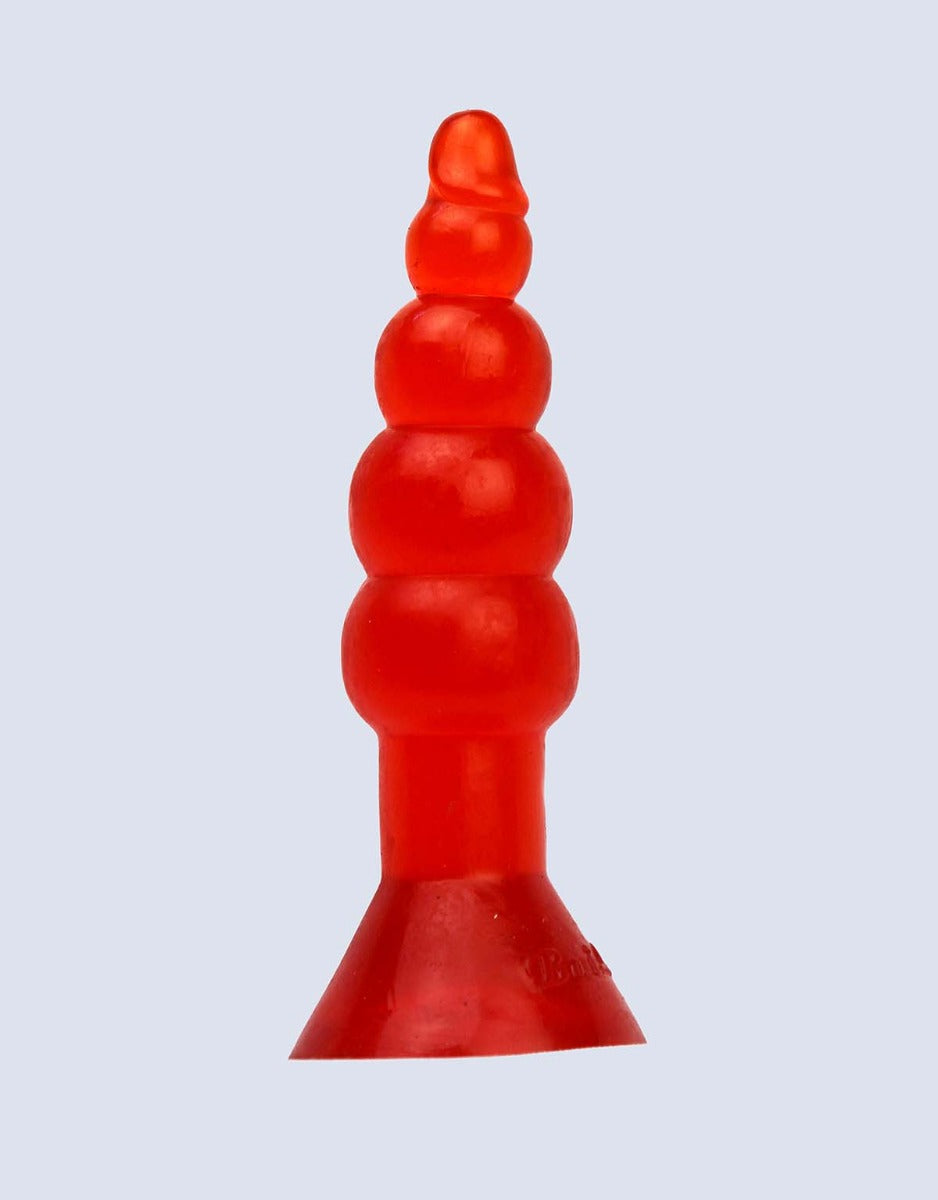 Flexible Jelly Anal Butt Plug (Beaded)