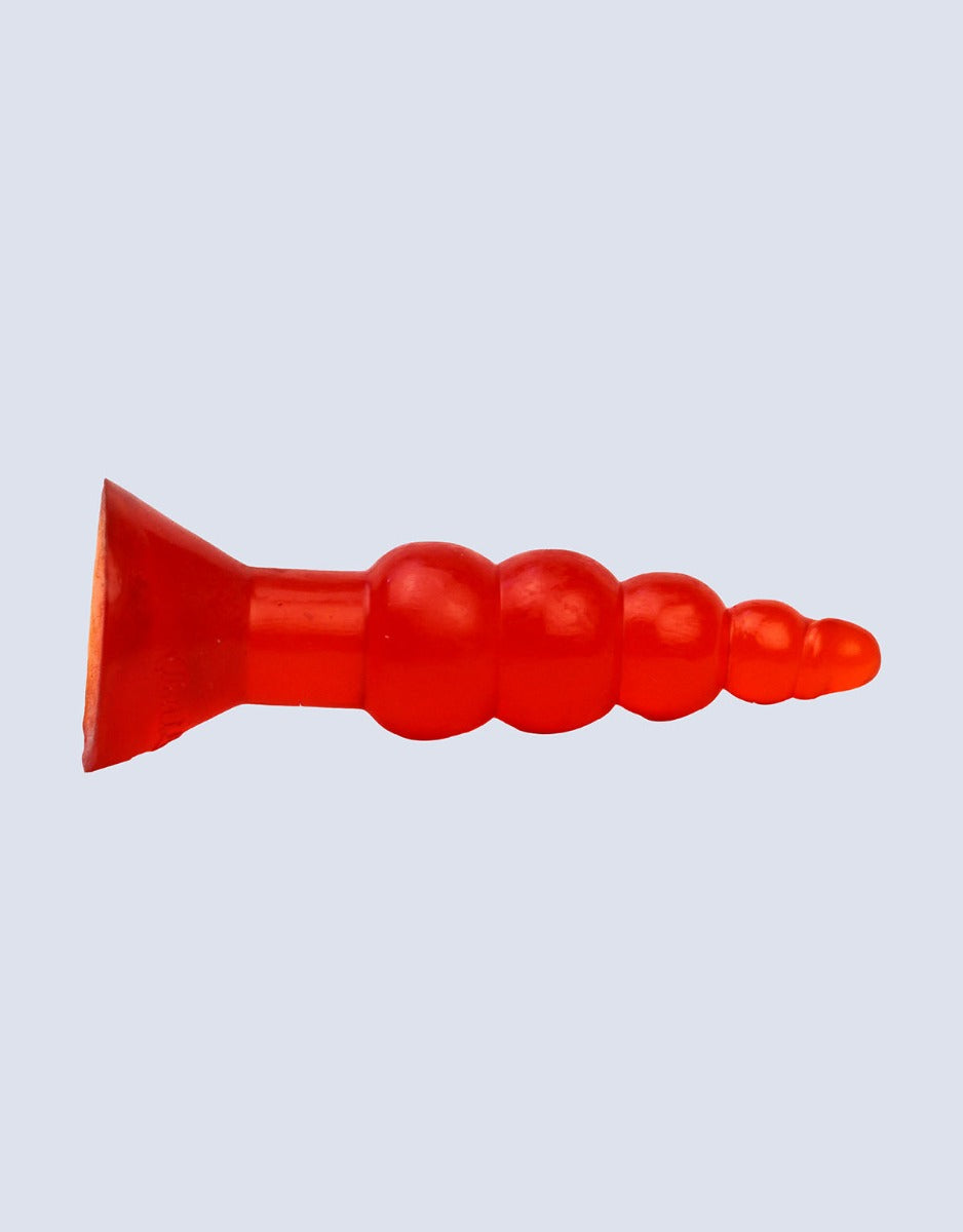Flexible Jelly Anal Butt Plug (Beaded)