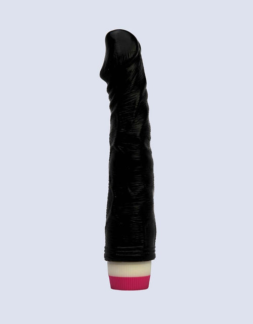Black Vibrating 7 inch Stud Dildo