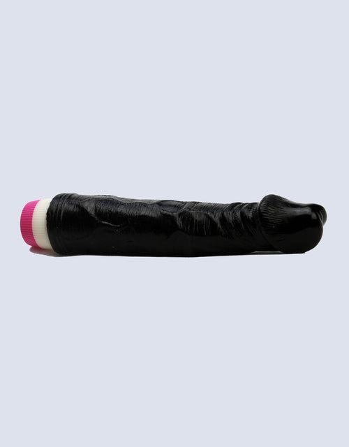 Black Vibrating 7 inch Stud Dildo