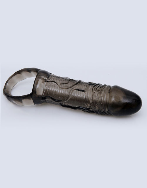 Black Reusable Penis Enhancer Sleeve