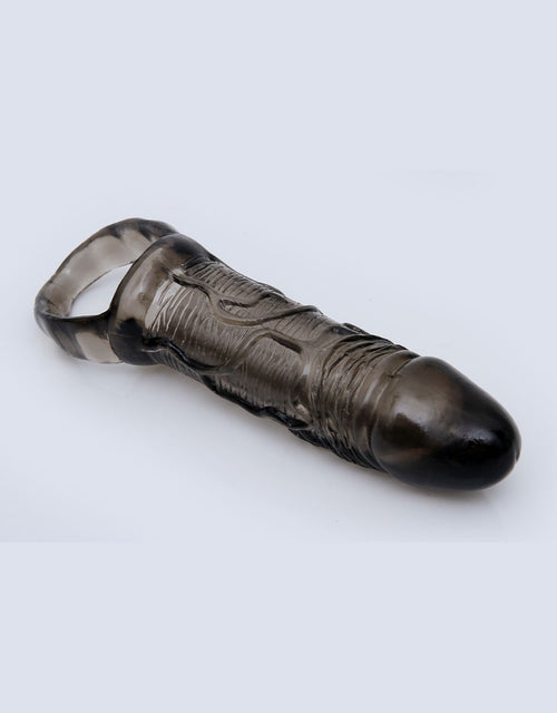 Black Reusable Penis Enhancer Sleeve