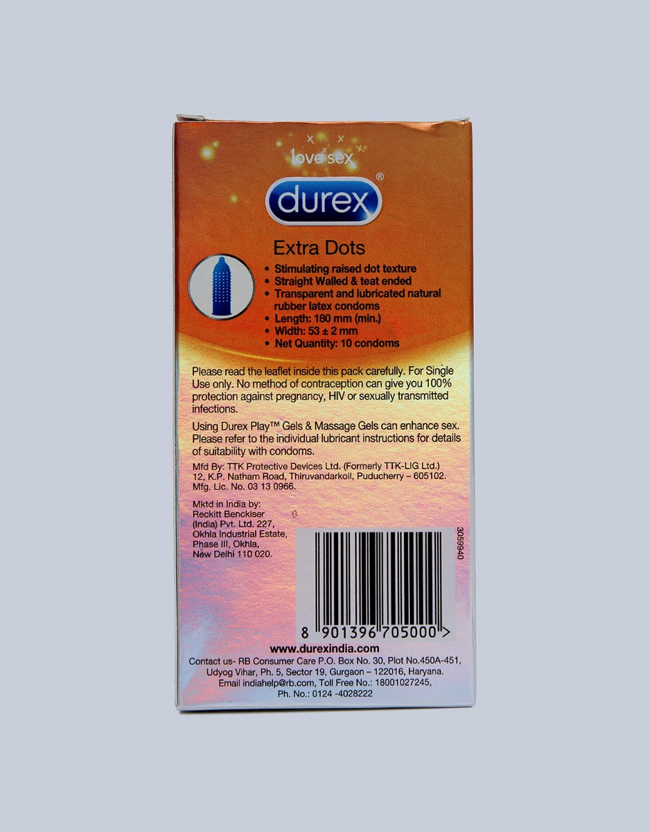 Durex Extra Dotted Condoms