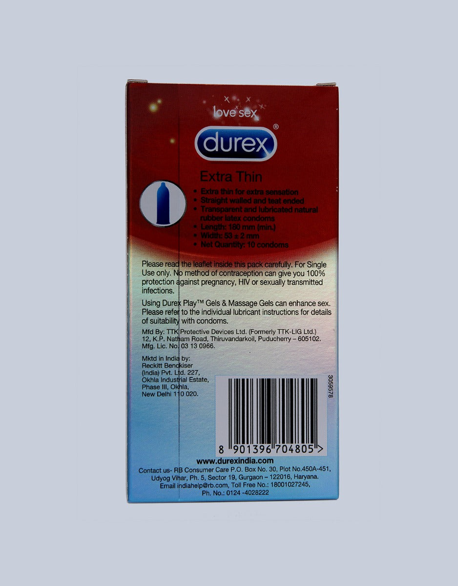 Durex Extra Thin Condoms