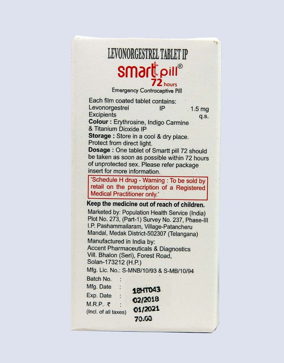 Smart Pill 72 Hours - Emergency Contraceptive