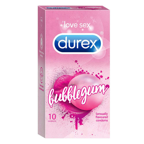 Durex Bubble-gum Flavoured Condoms For Men- 10s