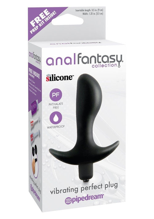 Pipedream - Anal Fantasy Collection Vibrating Perfect Butt Plug (Black)