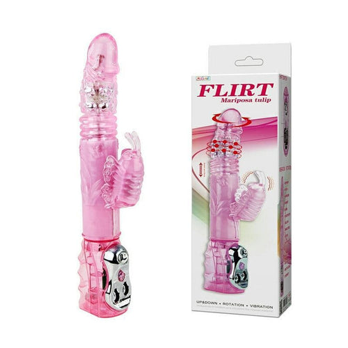 SK Flirt Mariposa Tulip Dragon Pink Dildo
