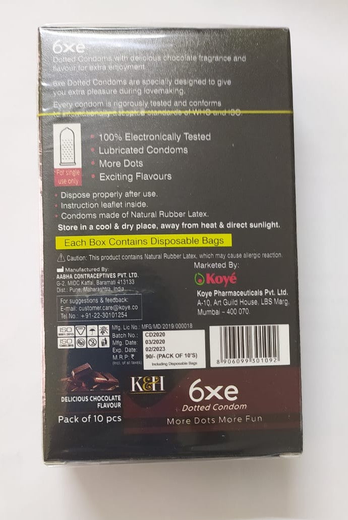 6XE CHOCOLATE 10'S PACK  FOR MEN