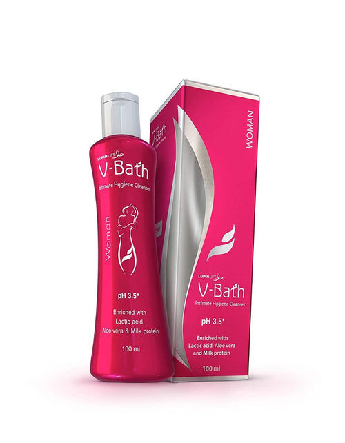 V-Bath Intimate Hygiene Cleanser Natural Aloe Vera and Milk Protein 100ml