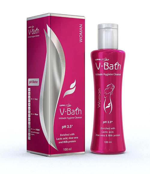 V-Bath Intimate Hygiene Cleanser Natural Aloe Vera and Milk Protein 100ml