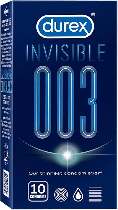 Durex Invisible 003 - Pack of 10 Condoms