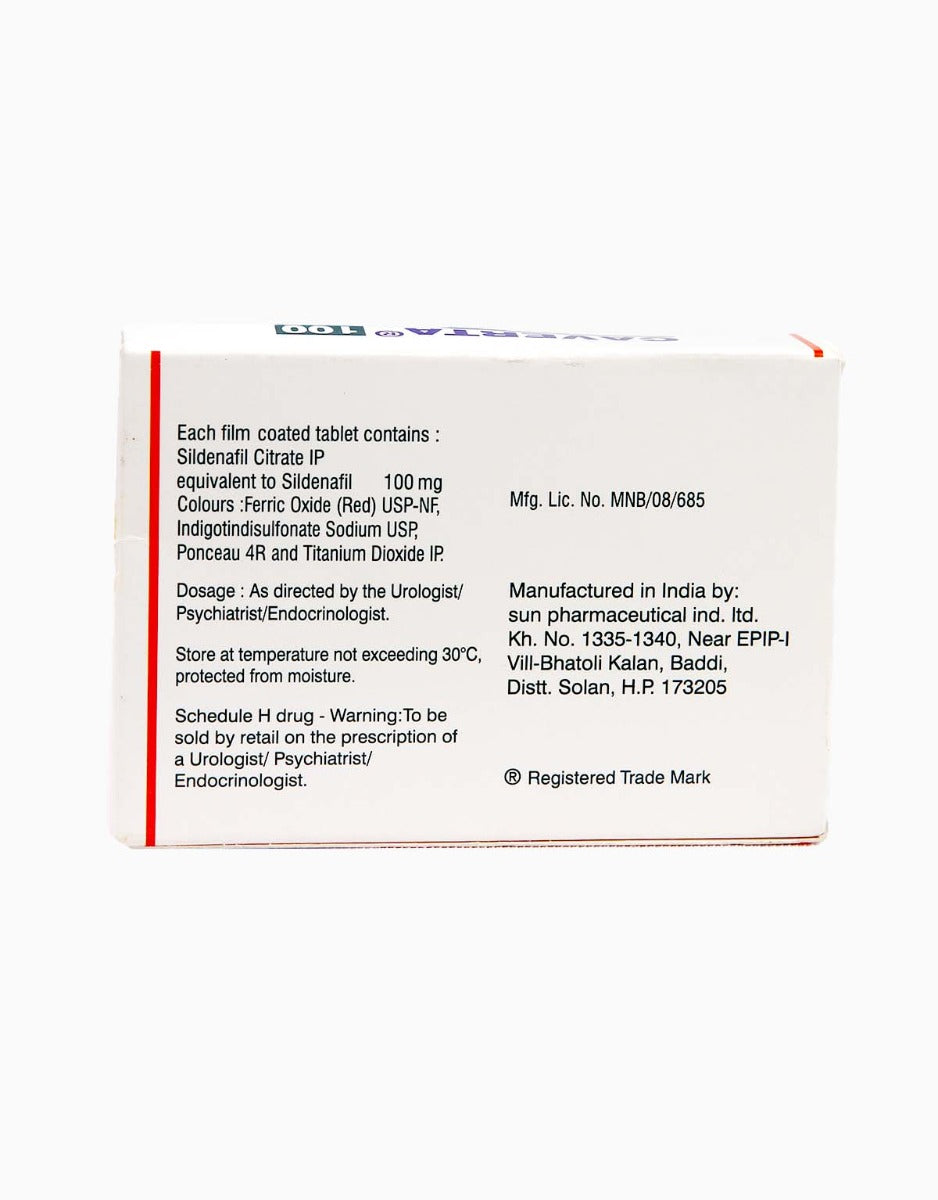 Caverta Sildenafil Citrate Pills