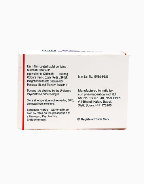 Caverta Sildenafil Citrate Pills