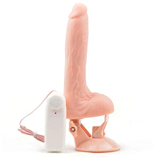Chuck Vibration Handsfree Dildo With Suction Cup