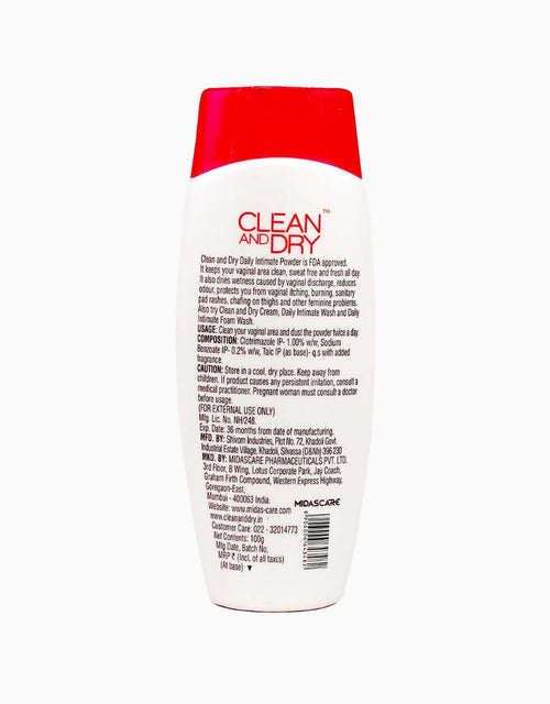 Clean And Dry Daily Intimate Powder