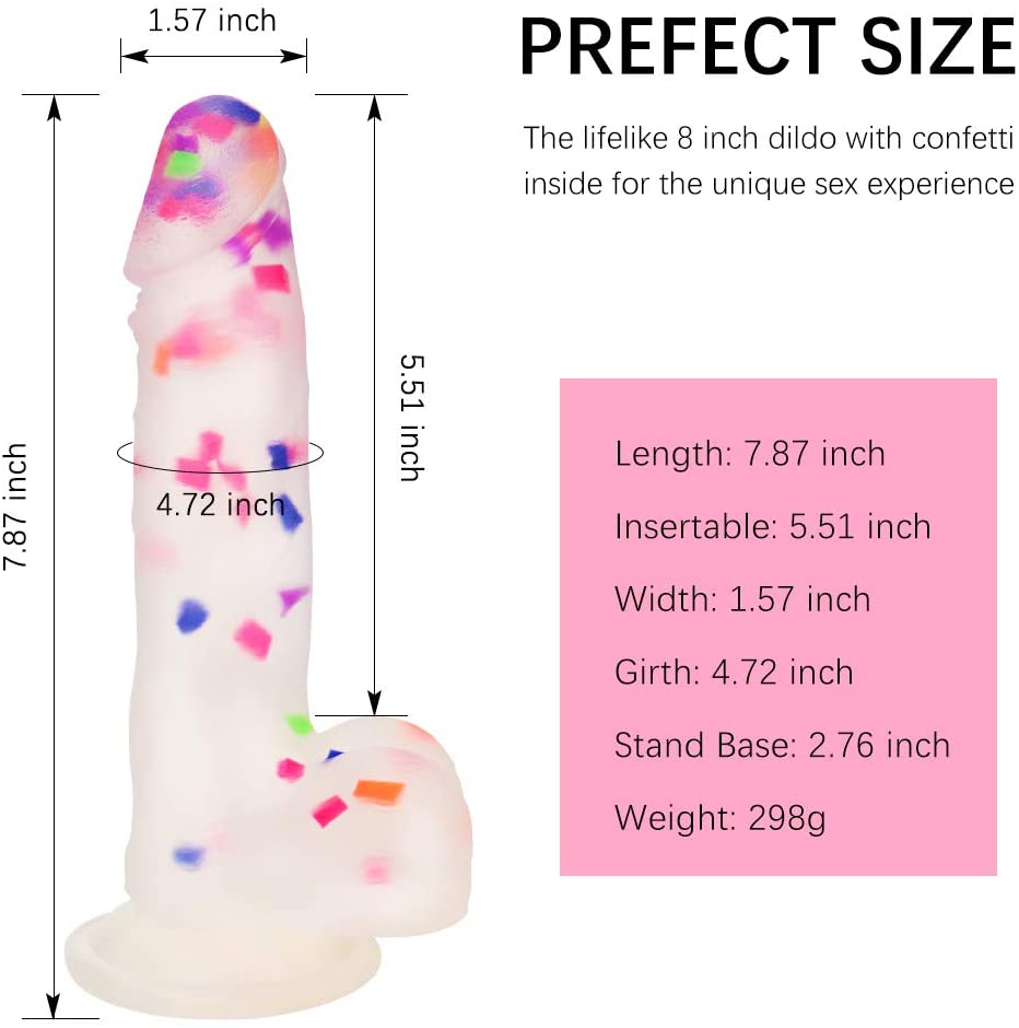 SK clear Silicone Crystal Clear G-Spot Vaginal Lifelike Dildo