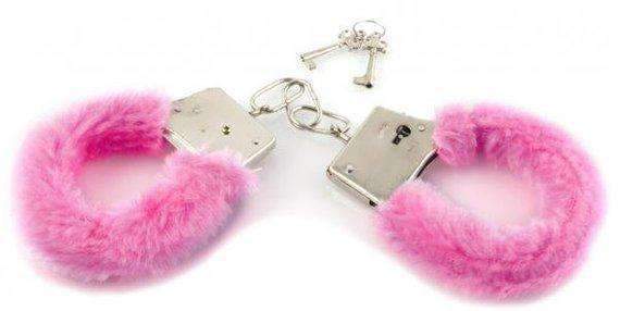 SK PINK HAND CUFFS Policeman-Prisoner ROLE PLAY COSTUME
