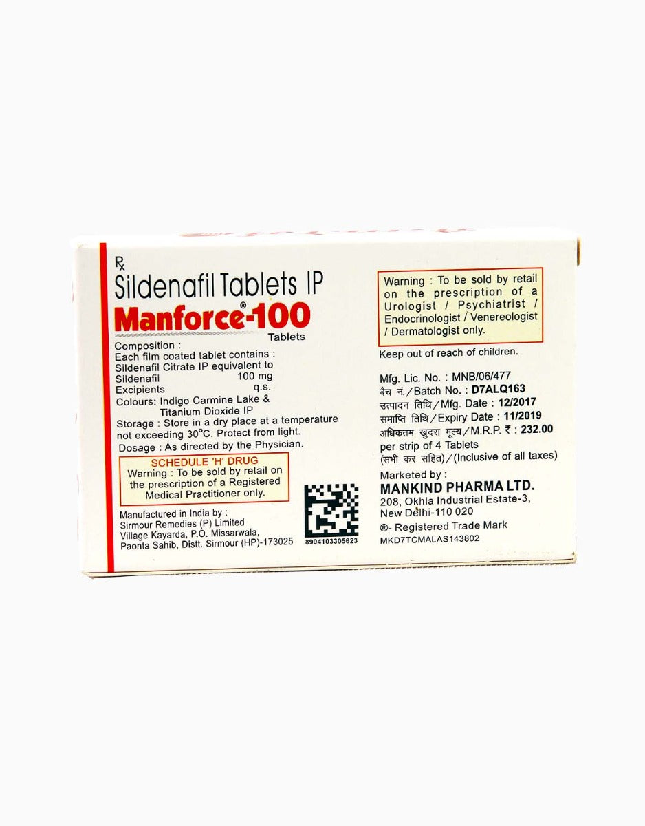 Manforce Sildenafil Citrate Pills