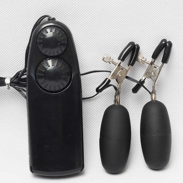 SK NIPPLE CLAMP WITH CLITORIS EGG VIBRATOR