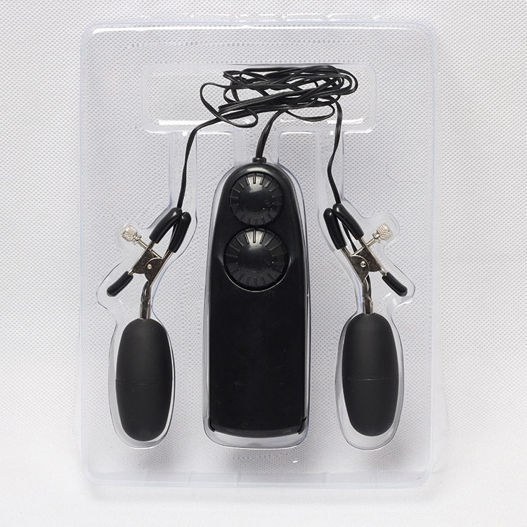 SK NIPPLE CLAMP WITH CLITORIS EGG VIBRATOR