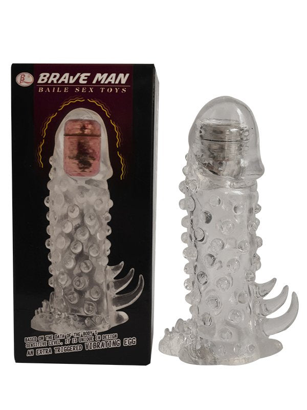 Brave Man Vibrating Washable Condom