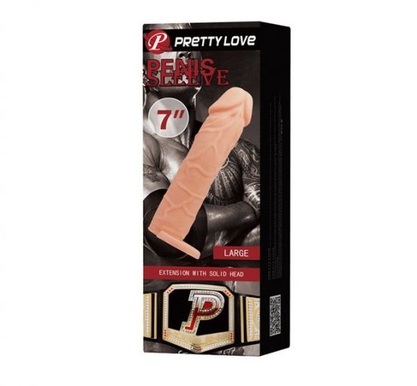 SK Pretty Love Penis Sleeve With Solid Head For Men