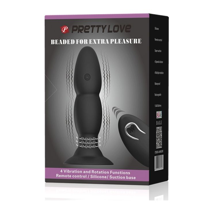 PL Wireless Vibrating Beaded Butt Plug