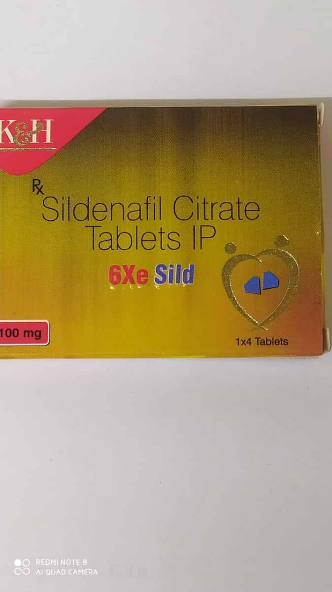 6XE SILD 100MG Sildenafil Citrate Pills