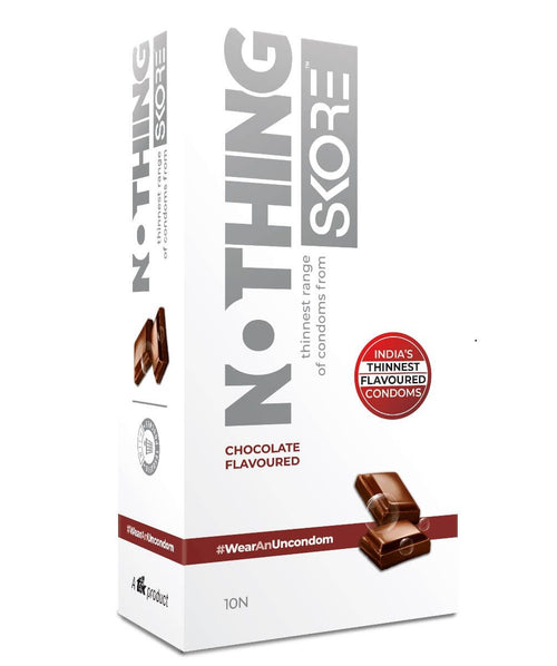 Skore Nothing Thinnest Chocolate flavoured condoms 10's