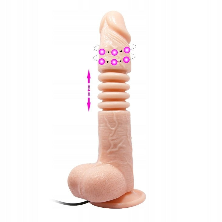 BAILE THUNDER UP DILDO VIBRATOR WITH SUCTION CUP