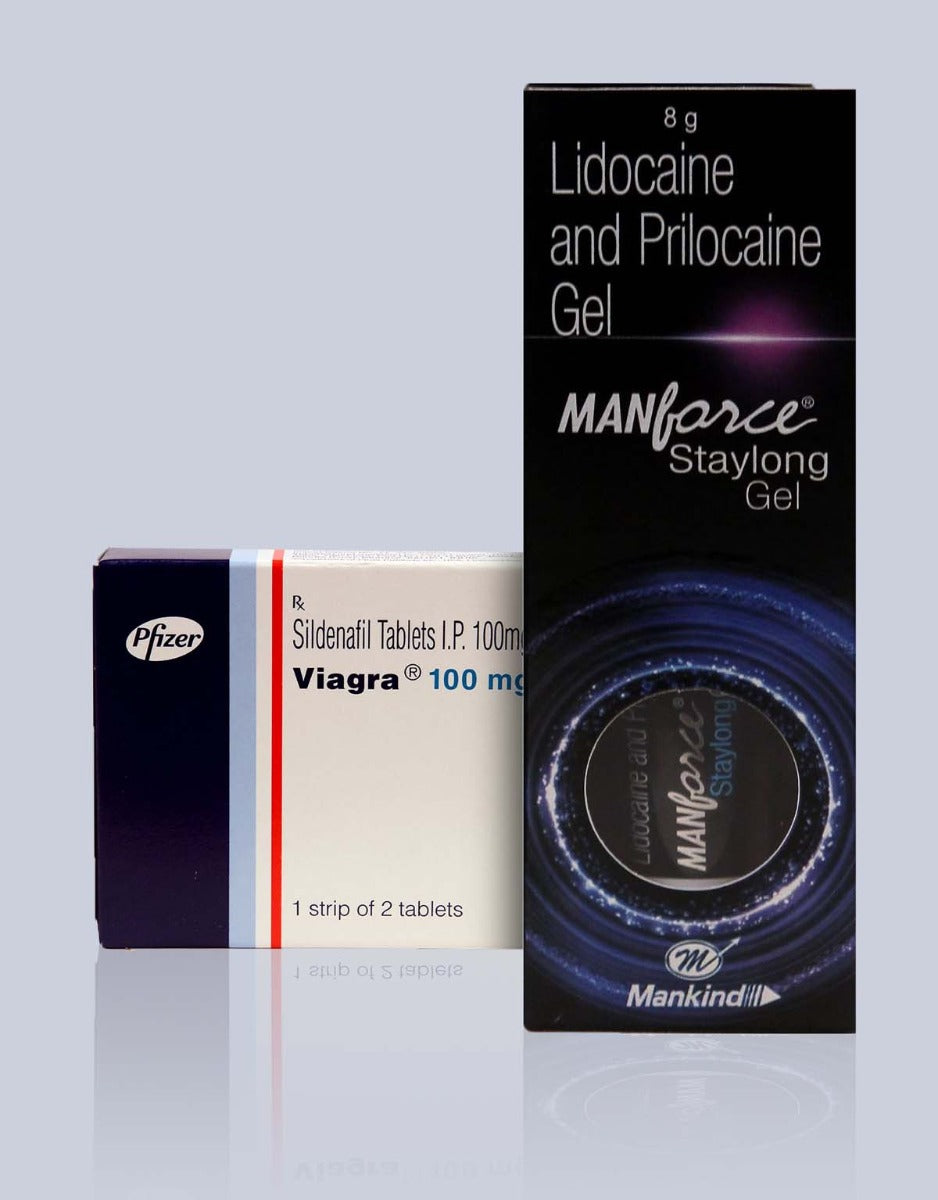 Viagra 100mg tablet and Manforce Gel