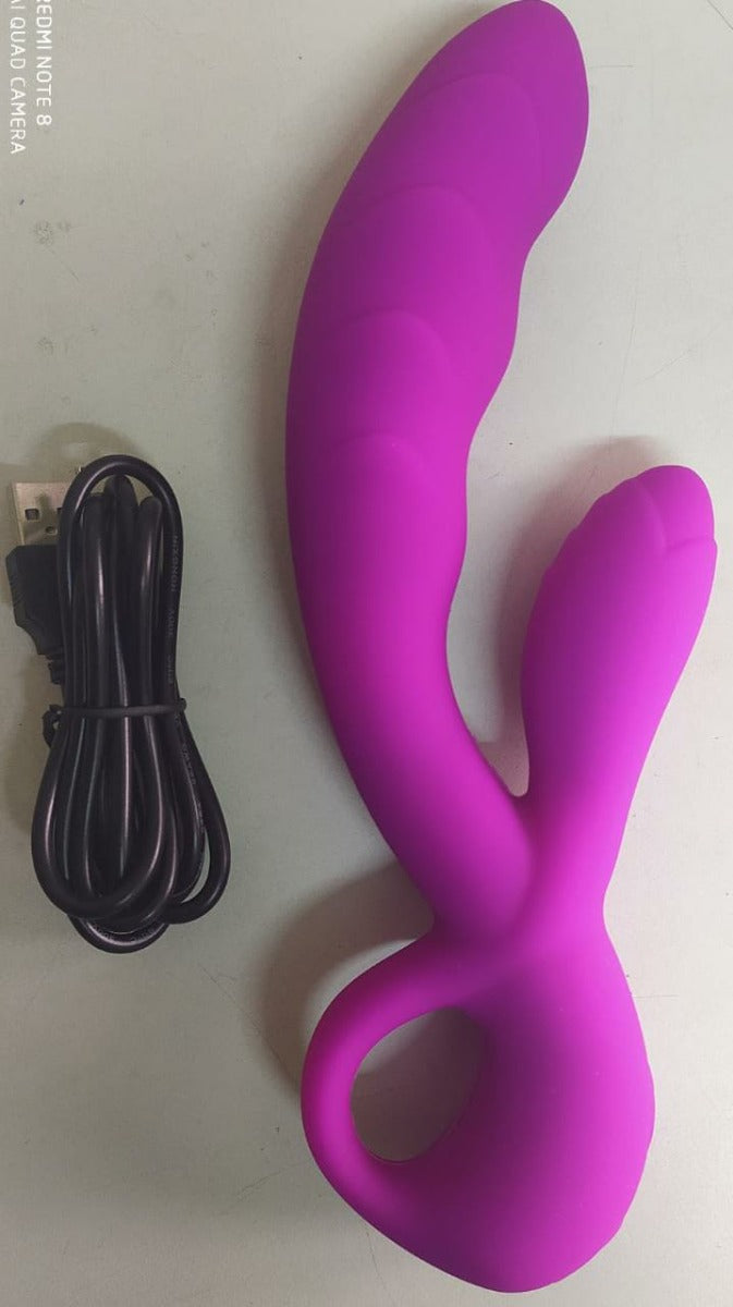 SK 7 Speed USB Rechargeable Clitoris Stimulator Rabbit Vibrator