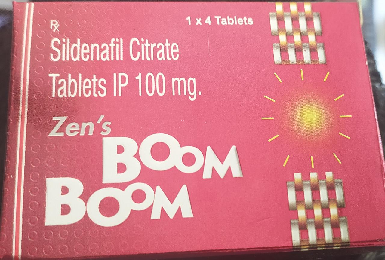 ZENS BOOM BOOM 100mg TABLET(SILDENAFIL CITRATE 20PILL)