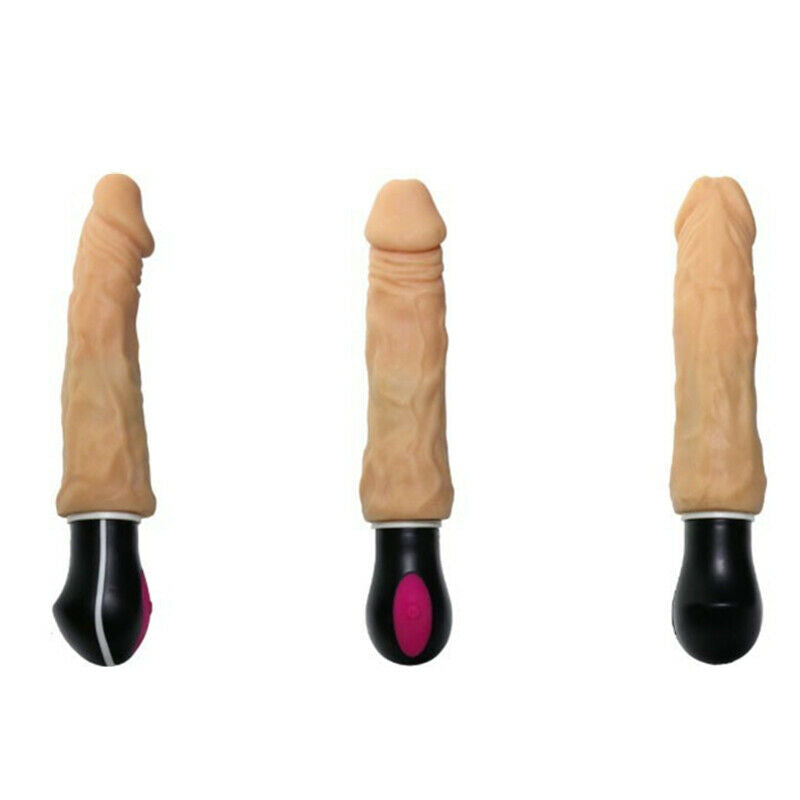 XINLV 12 Modes Realistic Vibrating Dildo Auto Heating USB Rechargeable FOR Women