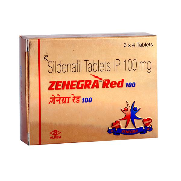 ZENEGRA RED 100MG TABLET( 20 PILLS)